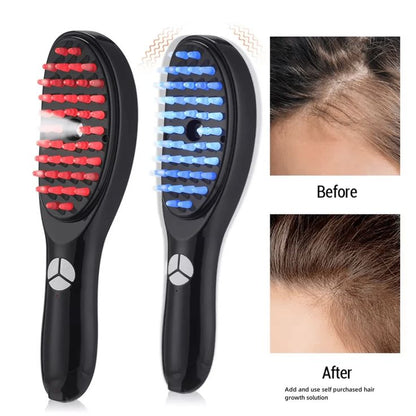 LED Electric Rechargeable Hair Growth Head Massager Brush