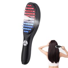 LED Electric Rechargeable Hair Growth Head Massager Brush