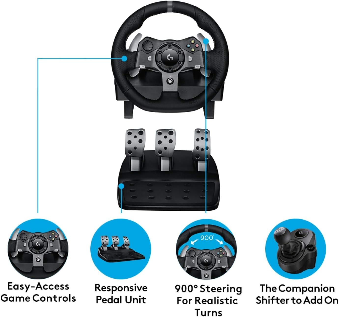 Racing Wheel & Pedals(PXN) – Realistic Driving Experience for Gamers! with free shipping